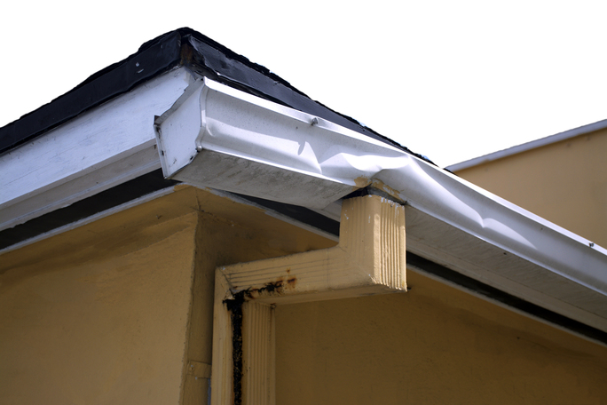 Commercial Gutter damaged